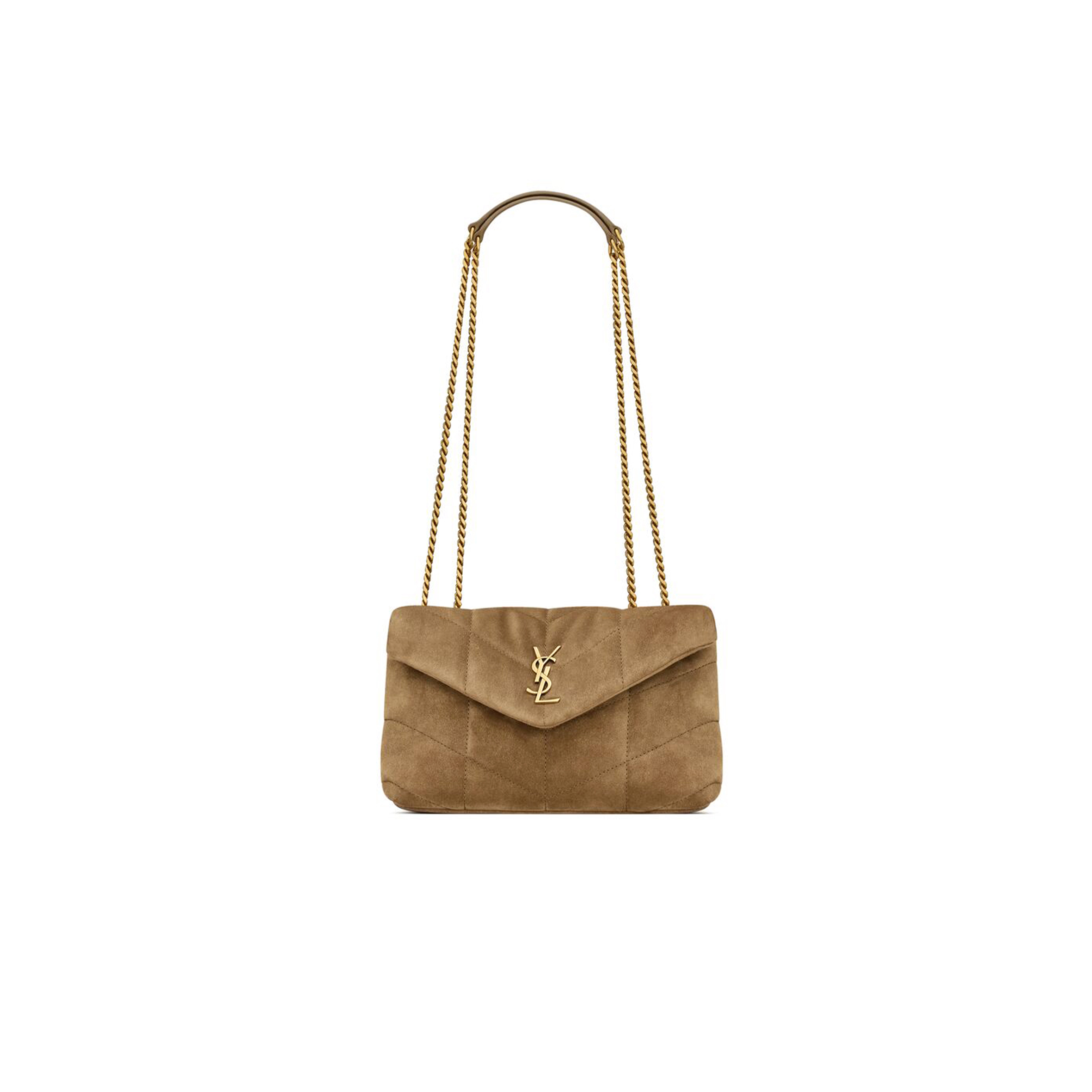 YSL TOY PUFFER IN SUEDE 7593371U8073194 (22.5*16*8cm)
